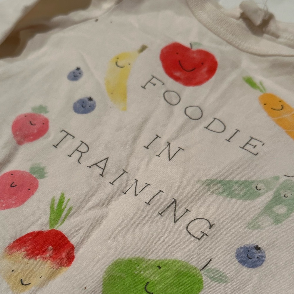 0-3mo foodie organic cotton onesie gap